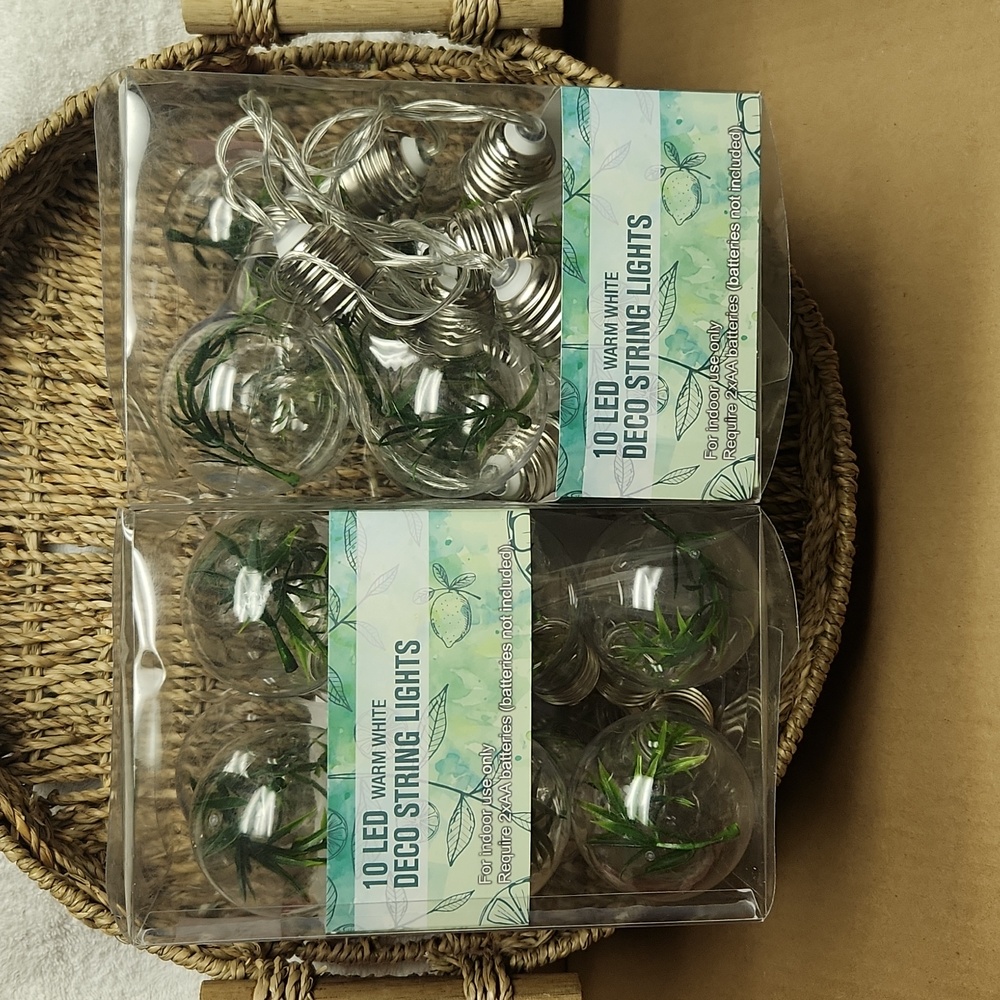 String Lights with Greenery Bulbs - Picture 7 of 7
